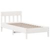 vidaXL Letto senza Materasso Bianco 90x200 cm Legno Massello di Pino