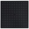 vidaXL Testa Doccia a Pioggia in Acciaio Inox 40x40 cm Quadrata Nera