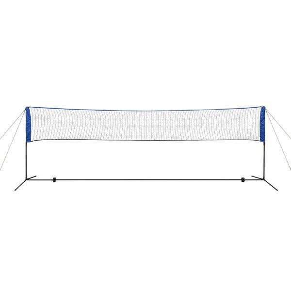 vidaXL Set Rete da Badminton con Volani 500x155 cm