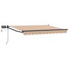 vidaXL Tenda retrattile manuale con LED 3,5 x 2,5 m