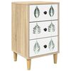 vidaXL Armadio da Notte HANAU Rovere Sonoma 36 x 33 x 60 cm