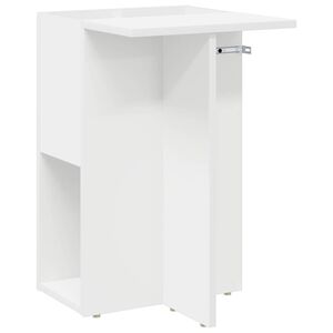 vidaXL Tavolino Bianco 35 x 40 x 55 cm Legno multistrato