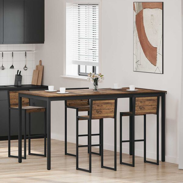 vidaXL Tavolo Bar a Pianta Legno multistrato