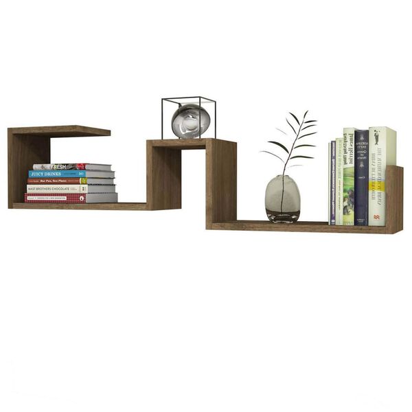 Homemania Mensola Maze 117x22x30 cm Noce