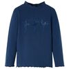 Maglietta Bambina Maniche Lunghe Blu Marino 104