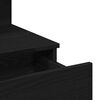 vidaXL Tavolo da Trucco con cassetto Rovere Nero 100 x 40 x 130 cm
