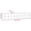 vidaXL Letto Giardino Acciaio Zincato 396x100x68cm Grigio