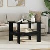 vidaXL Tavolino da salotto Rovere Nero 57 x 55 x 45 cm