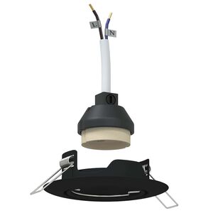 vidaXL Spotlights con i riflettori 6 pcs Nero 9 x 9 cm Metallo