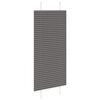 vidaXL Tenda Plissettata Nera 65x100 cm Larghezza Tessuto 64,4 cm
