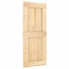 vidaXL Porta Scorrevole con Set Hardware 85x210 cm Legno Massello Pino