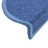 vidaXL Tappetini per scale 20 pz 56x17x3 cm blu semicircolari