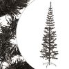 vidaXL Albero di Natale Sottile Nero 180 cm