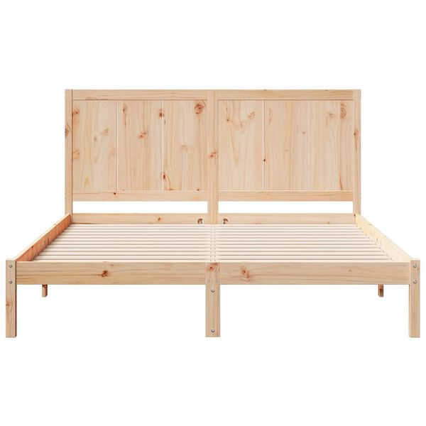 vidaXL Giroletto Extra Lungo senza Materasso 140x210 cm Legno Massello