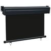 vidaXL Tendalino Laterale per Balcone 85x250 cm Nero