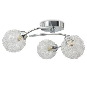 vidaXL Lampadario da Soffitto con 3 Lampadine G9 da 120 W