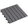 vidaXL Piastrella per Decking 30 pcs Grigio 30 x 30 cm Legno di Acacia