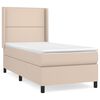 vidaXL Giroletto a Molle con Materasso Cappuccino 80x200 cm Similpelle