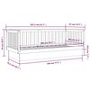 vidaXL Dormeuse Ambra 80x200 cm in Legno Massello di Pino