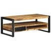 vidaXL Tavolino da Salotto 90x50x36 cm Legno Massello di Mango Grezzo
