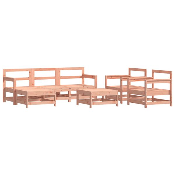 vidaXL Set Divani Giardino 7 pz con Cuscini Legno Massello di Douglas
