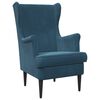 vidaXL Poltrona Blu Velluto