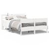 vidaXL Letto senza Materasso Bianco 140x200 cm Legno Massello di Pino