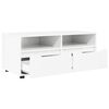 vidaXL Mobile TV Bianco Lucido 100 x 48 x 43 cm Legno multistrato