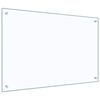 vidaXL Paraschizzi per Cucina Trasparente 90x60 cm in Vetro Temperato