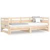 vidaXL Dormeuse Estraibile in Legno Massello di Pino 2x(80x200) cm