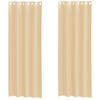 vidaXL Tende in Voile con Occhielli 2 pz Sabbia
