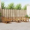 vidaXL Set di divani da esterno 11 pcs Naturale