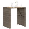 vidaXL Tavolo Bar da Giardino Piano in Acacia 105x80x110 cm Polyrattan
