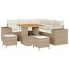 vidaXL Set Divano da Giardino 8 pz 7-Numero di posti Beige e Crema