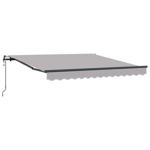 vidaXL Tenda retrattile Grigio Chiaro 300 x 250 cm Tessuto e Alluminio
