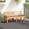 vidaXL Cuscino per Pallet e Pavimento in Cotone 120x40x7 cm Beige