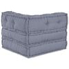 vidaXL Divano angolare modulare Grigio 70 x 70 x 56 cm Tessuto