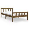 vidaXL Giroletto senza Materaso Ambra in Legno Massello 100x200 cm