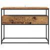 vidaXL Tavolo consolle con cassetto Legno vecchio 100 x 40 x 75 cm
