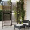vidaXL Divisorio per Ambienti a 6 Pannelli Marrone in Polyrattan