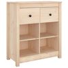 vidaXL Credenza 70x35x80 cm in Legno Massello di Pino