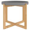 vidaXL Tavolino Grigio 53x53x43,5cm Legno Multistrato e Massello Pino