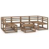 vidaXL Set Salotto da Giardino 7pz in Legno di Pino Impregnato Marrone