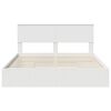 vidaXL Letto con Contenitore Bianco 160 x 200 cm Legno multistrato