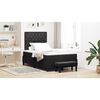 vidaXL Letto a molle con materasso Nero 120 x 190 cm Velluto