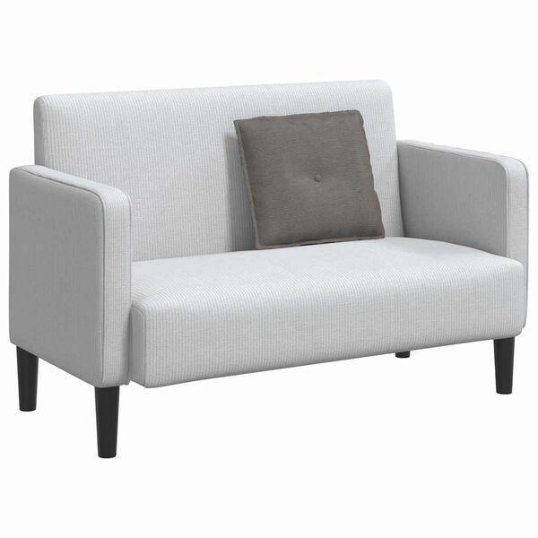 vidaXL Cuscino per Schiena Grigio chiaro 50 x 45 cm Tessuto in Cords