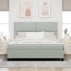 vidaXL Letto a molle con materasso Grigio chiaro 180 x 200 cm Tessuto