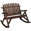 vidaXL Panca Dondolo Giardino 2Posti 123x96x102cm Massello Abete Rosso