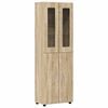 vidaXL Set mobile TV con porta FLORIN Rovere Sonoma Legno multistrato