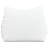 vidaXL Cuscino per Schiena Bianco 45 x 20 x 35 cm Tessuto